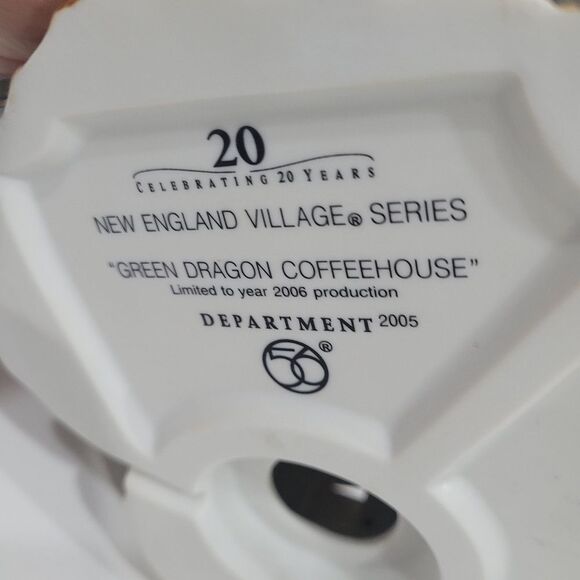 Dept 56 New England Village - Green Dragon Coffee House 56678 Retired No Box - Picture 9 of 10